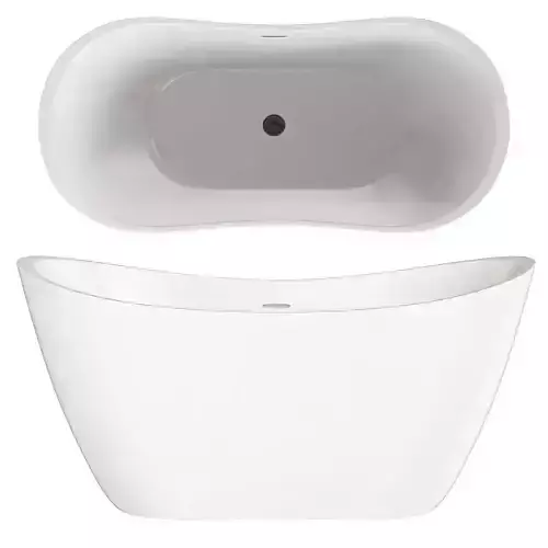  PHILO ACRYLIC DOUBLE SLIPPER FREESTANDING TUB