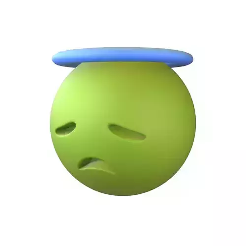 Disappointed Face with Halo v1 012