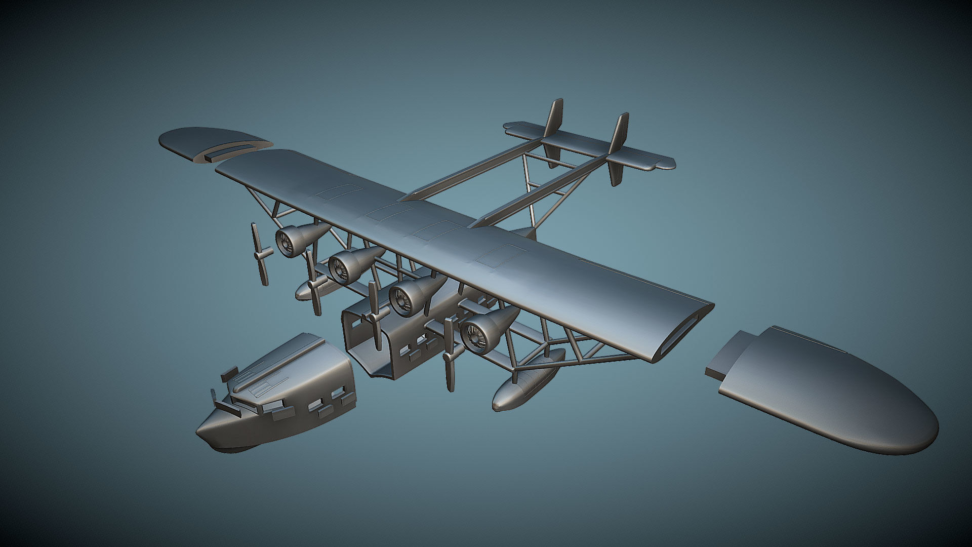 Sikorsky S-40 - 3D Printable Model 3D print model_1