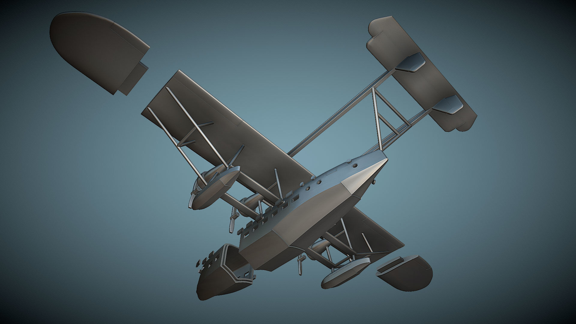Sikorsky S-40 - 3D Printable Model 3D print model_4