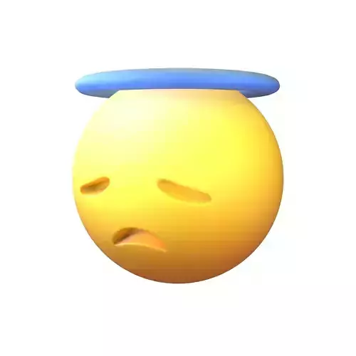 Disappointed Face with Halo v1 014