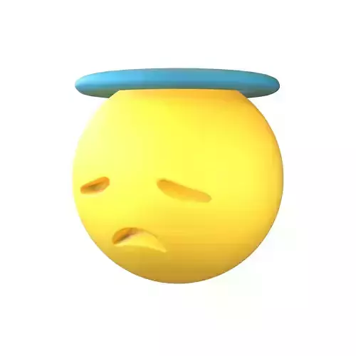 Disappointed Face with Halo v1 015