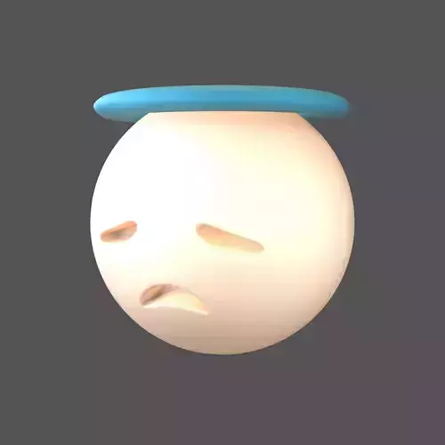 Disappointed Face with Halo v1 016