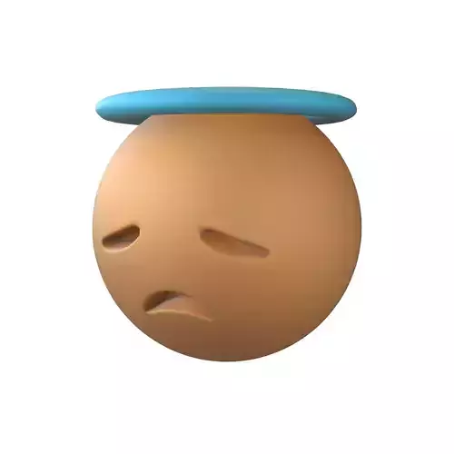 Disappointed Face with Halo v1 017