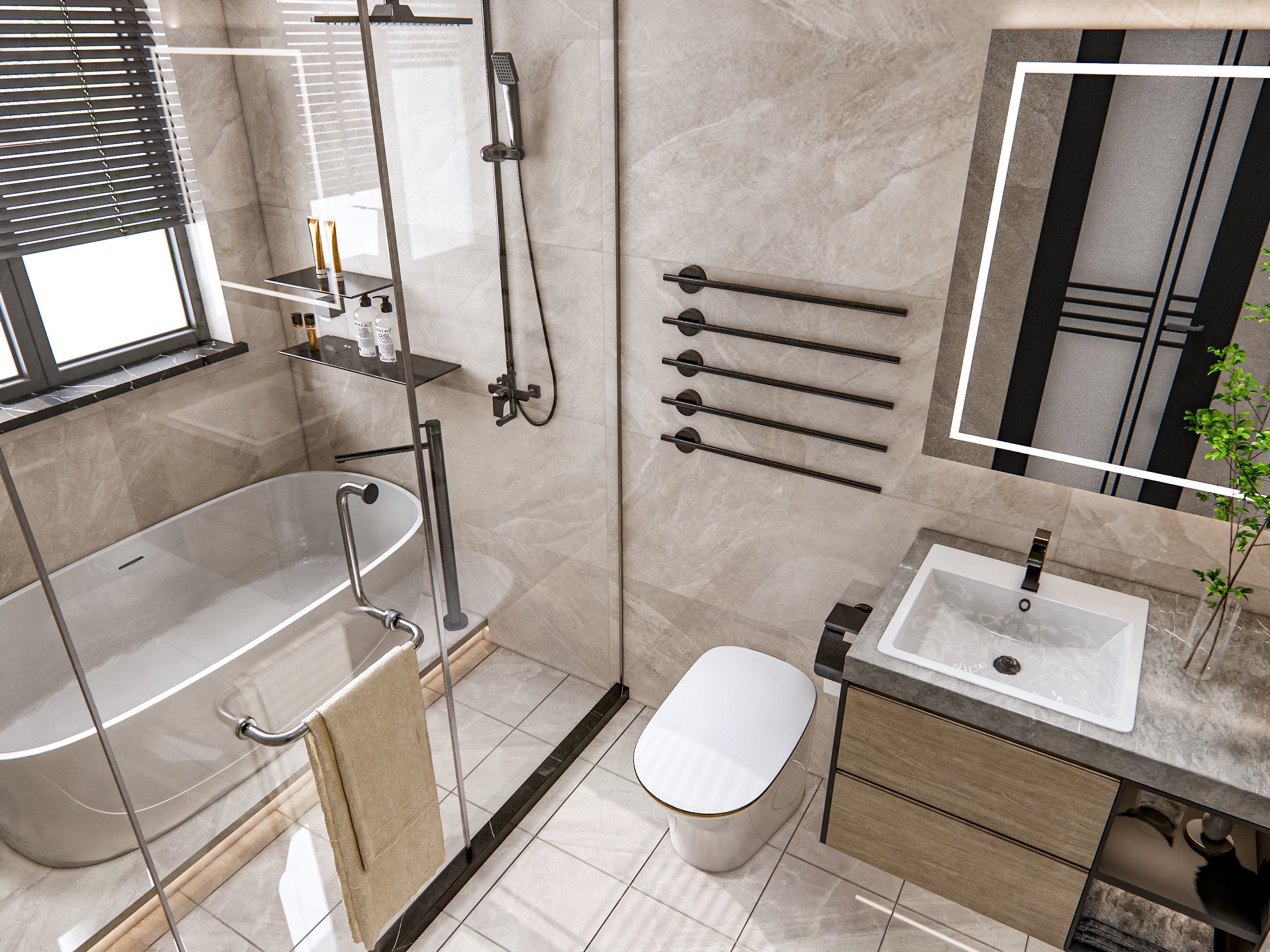 Bathroom  23 3D model_7