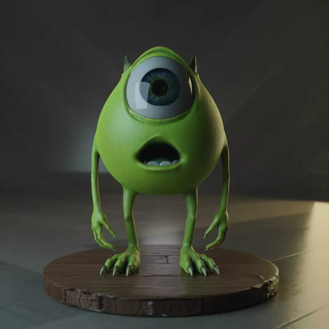 Mike Wazowski 3D model_0