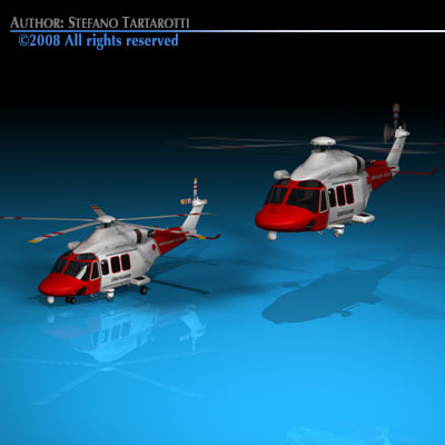 AW139 coastguard 3D model_3