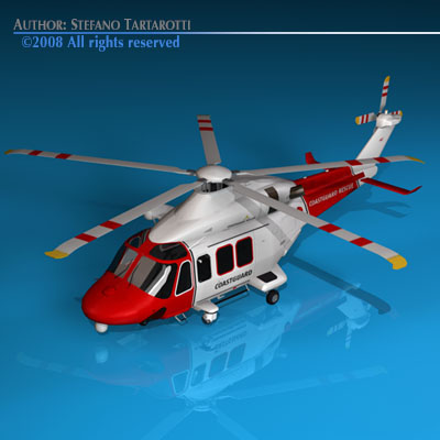 AW139 coastguard 3D model_7