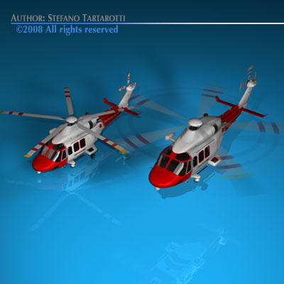 AW139 coastguard 3D model_5