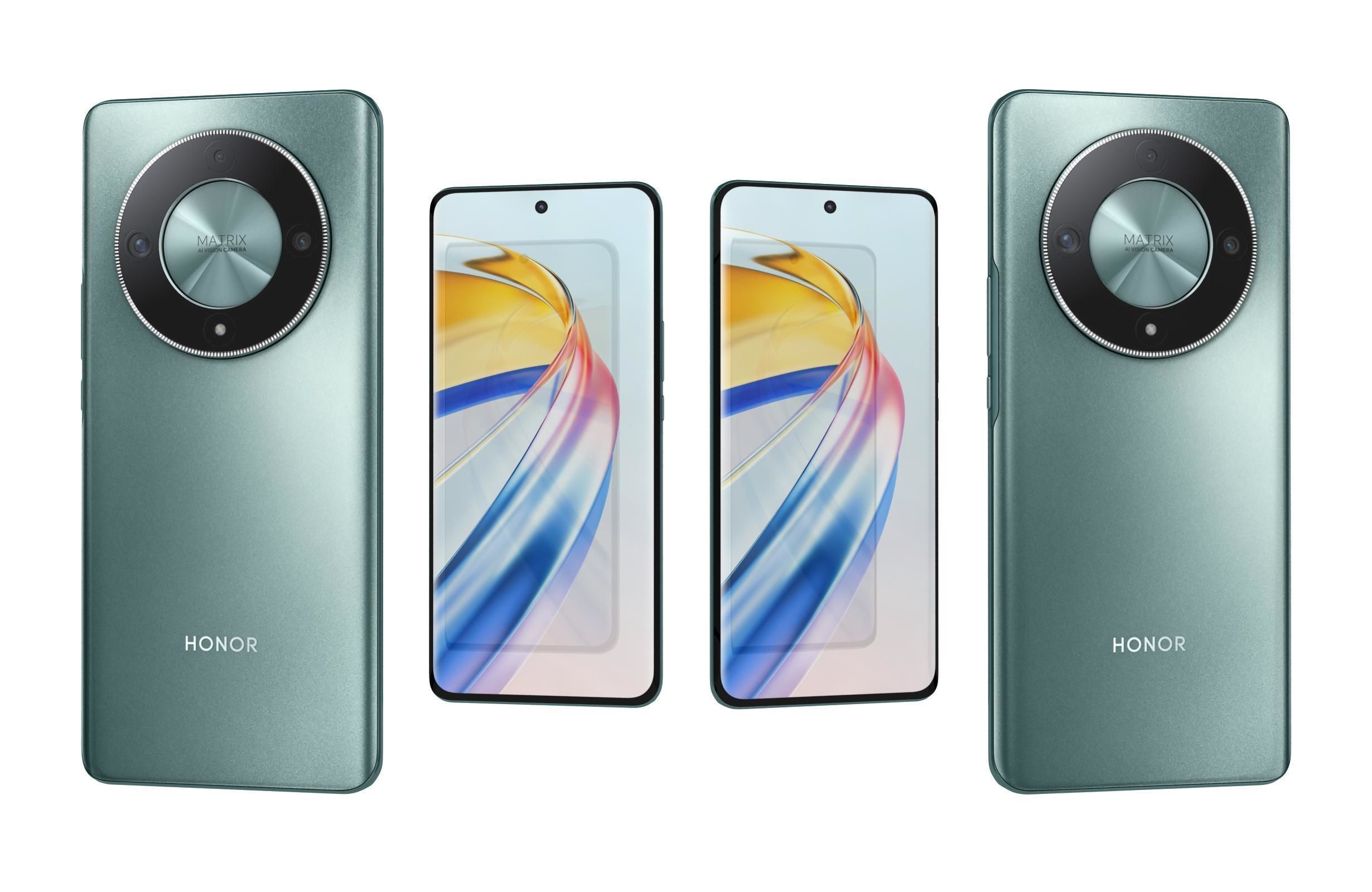 Honor X9b Emerald Green 3D model_5