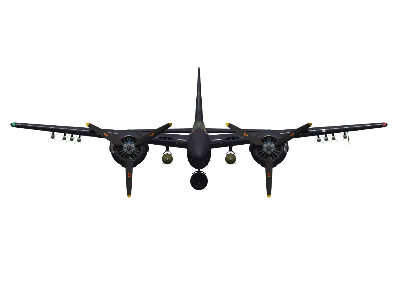 Grumman F7F Tigercat 3D model_10