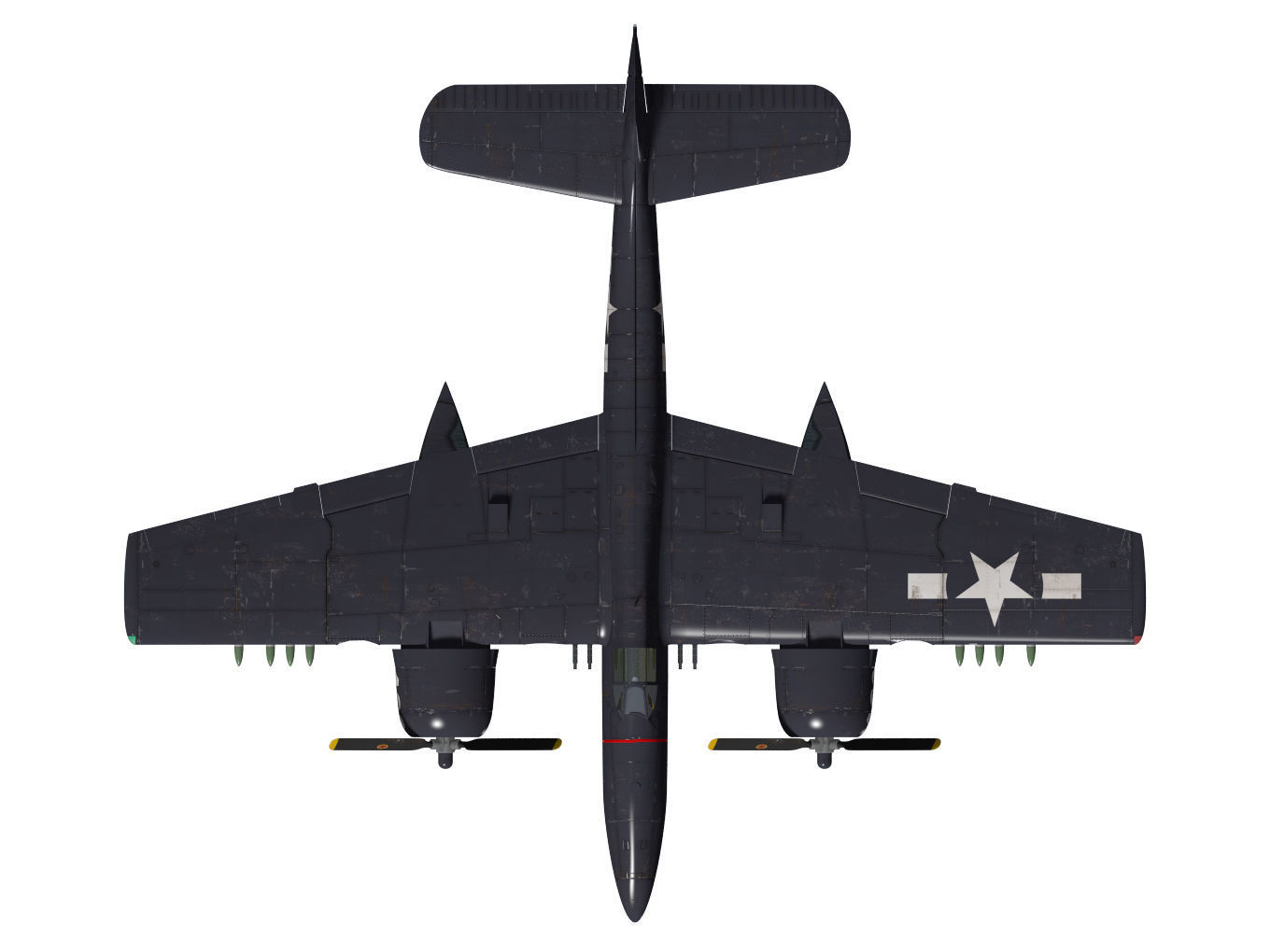 Grumman F7F Tigercat 3D model_12