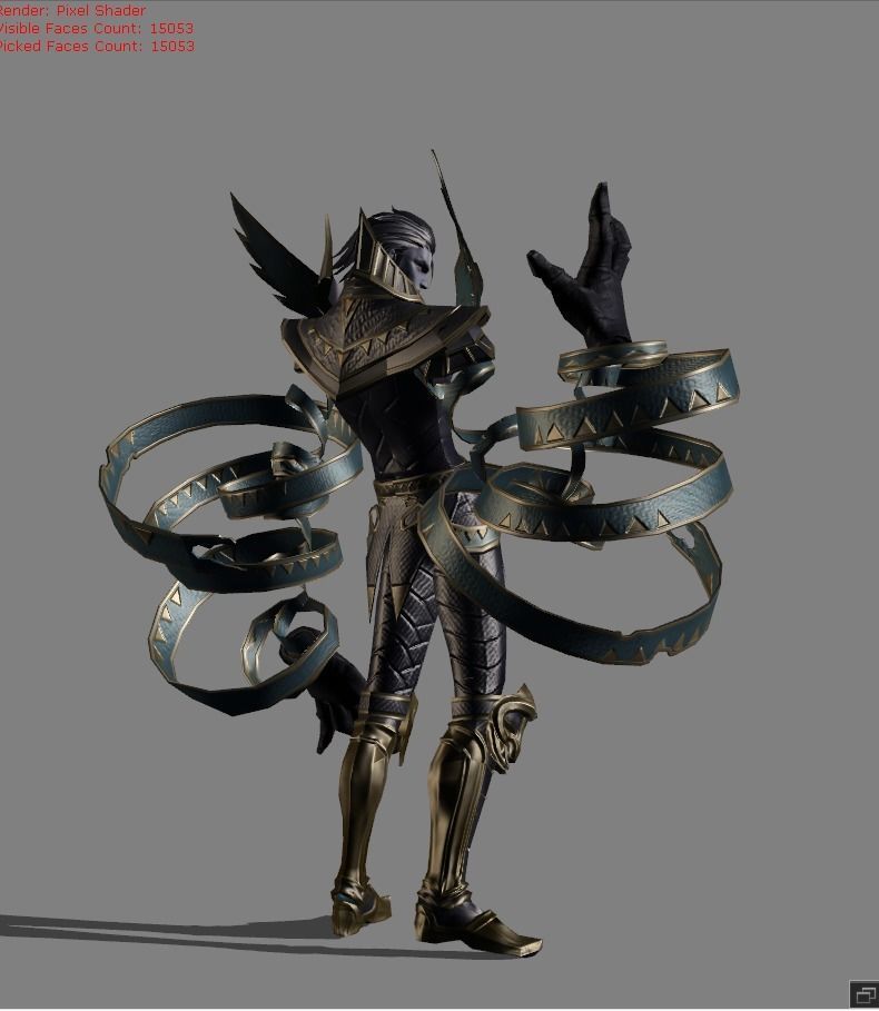 Khufra Desert Tyant Low-poly 3D model_1