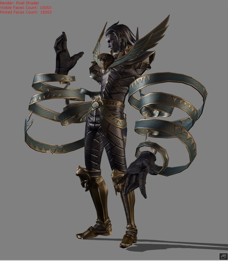 Khufra Desert Tyant Low-poly 3D model_2