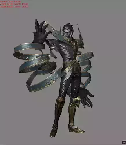 Khufra Desert Tyant Low-poly 3D model