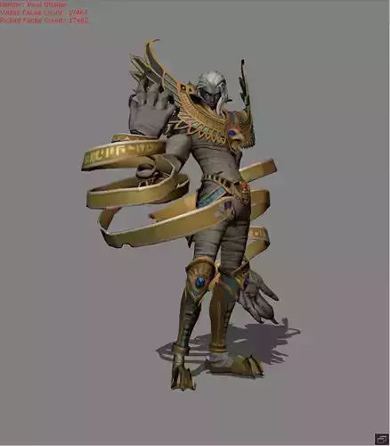 Khufra Desert Owl Skin Low-poly 3D model