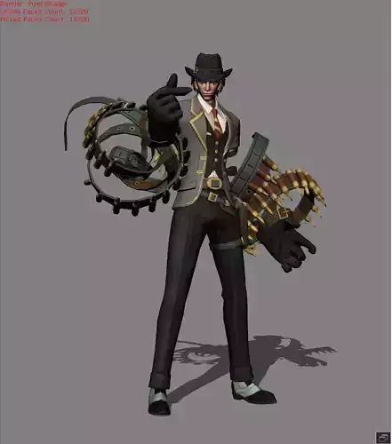 Khufra Gentleman Thief Skin Low-poly 3D model