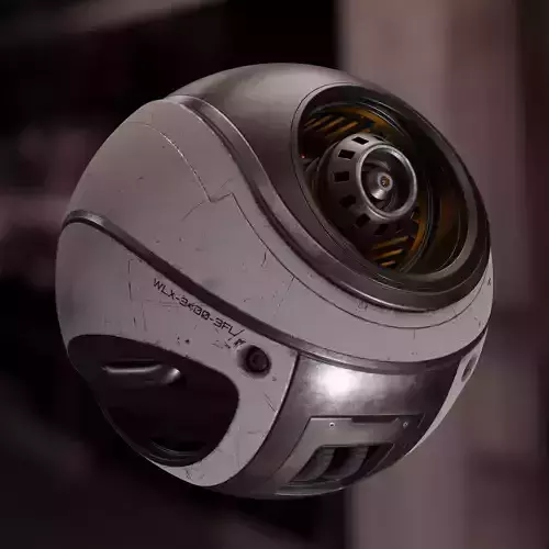 Sci-Fi Spherical Drone Texture