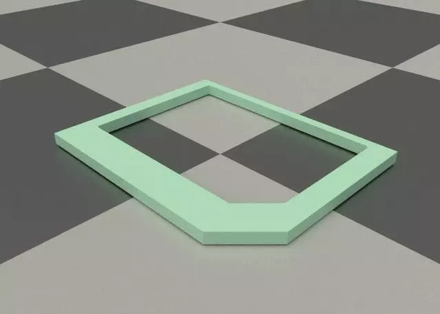 test3 rectangle 3D print model_0