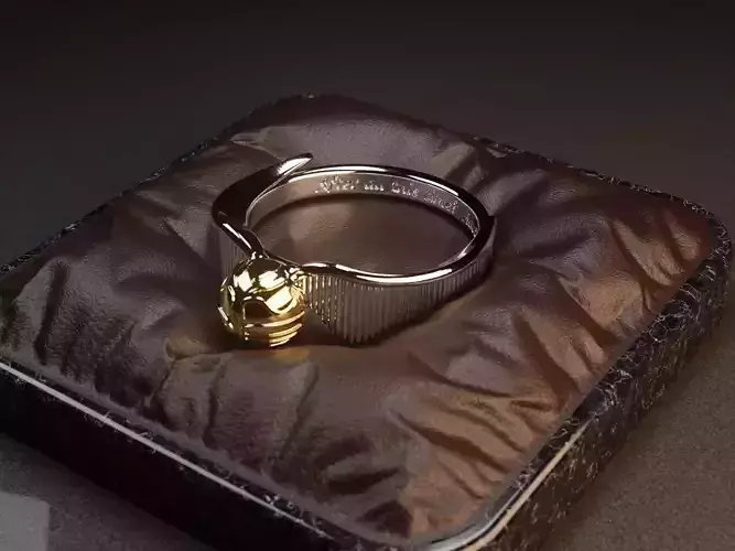 Harry Potter  Ring Golden Snitch  3D print model