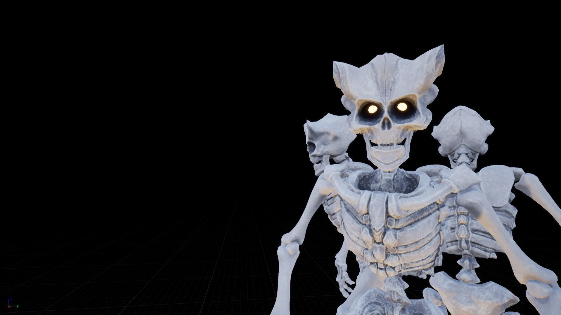 Skeleton Race Low-poly 3D model_15