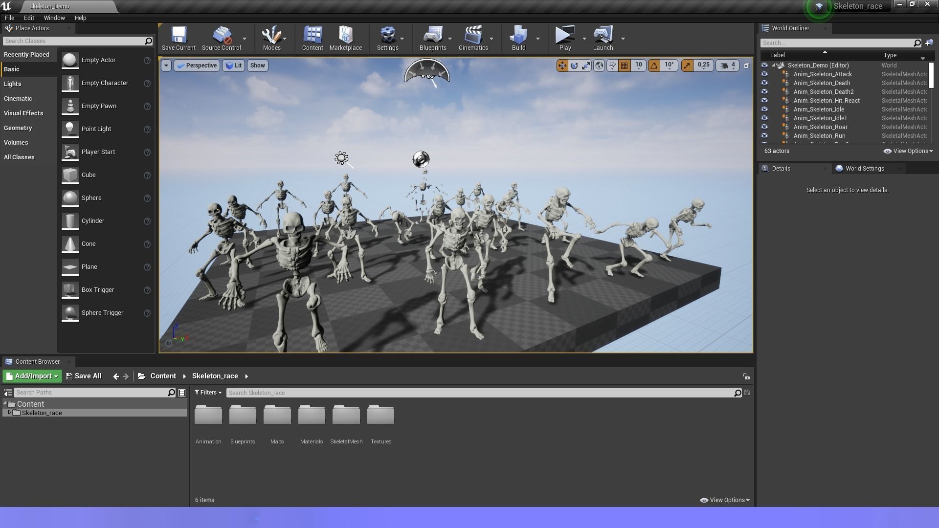 Skeleton Race Low-poly 3D model_27