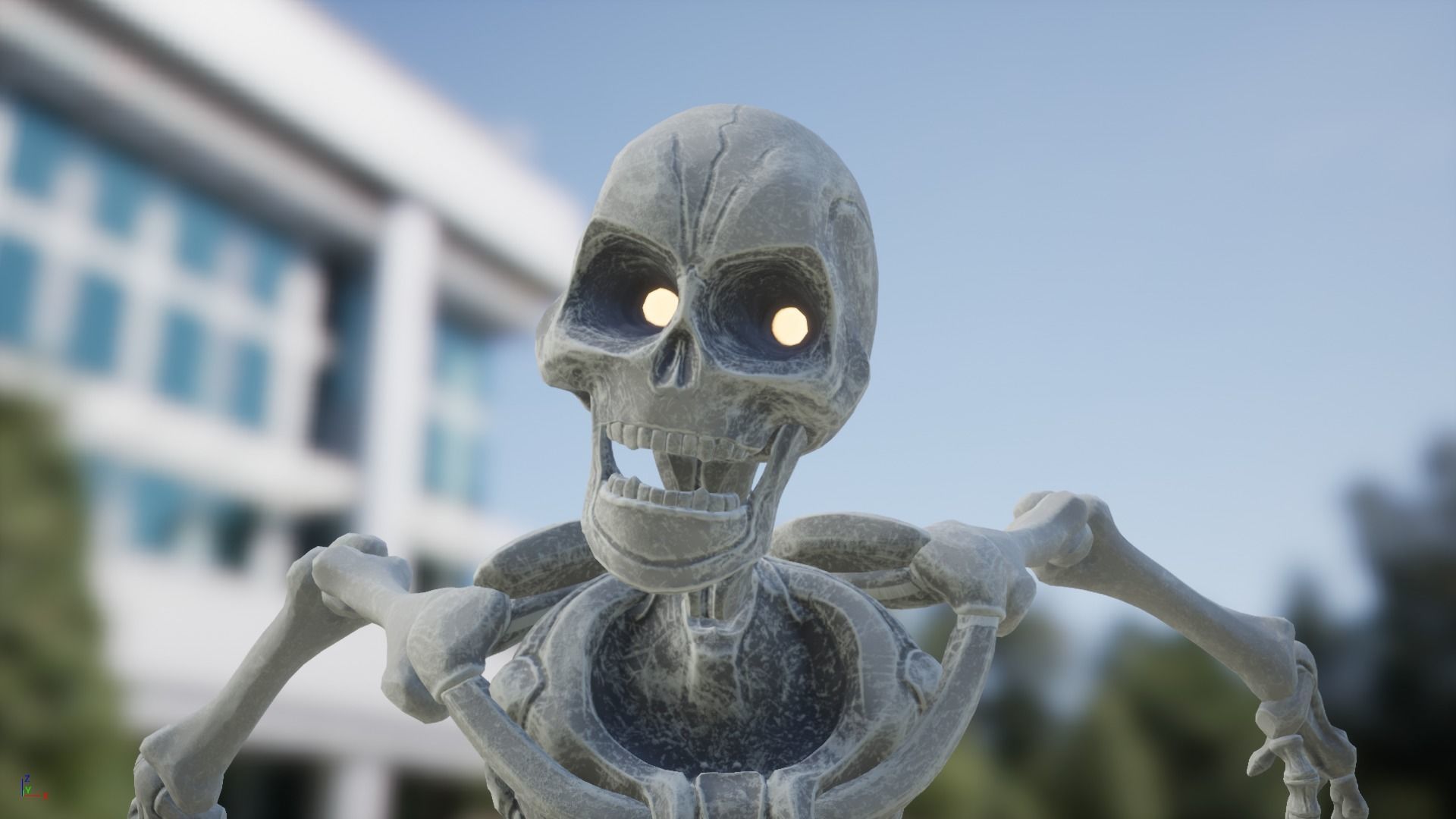 Skeleton Race Low-poly 3D model_9