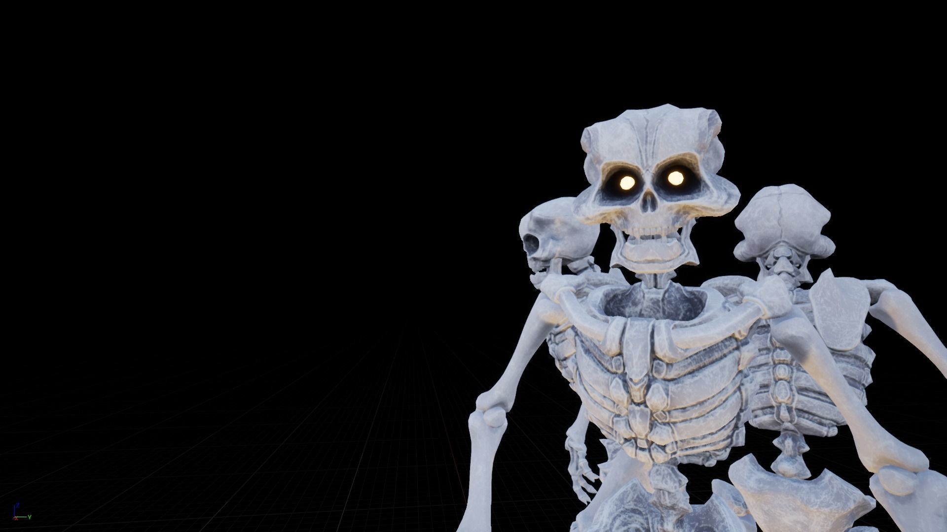 Skeleton Race Low-poly 3D model_14