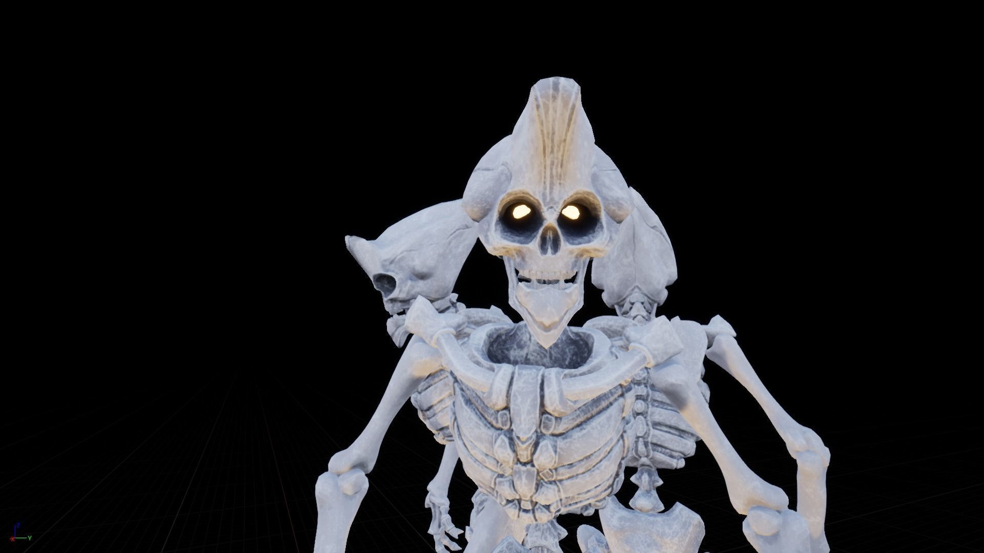 Skeleton Race Low-poly 3D model_17