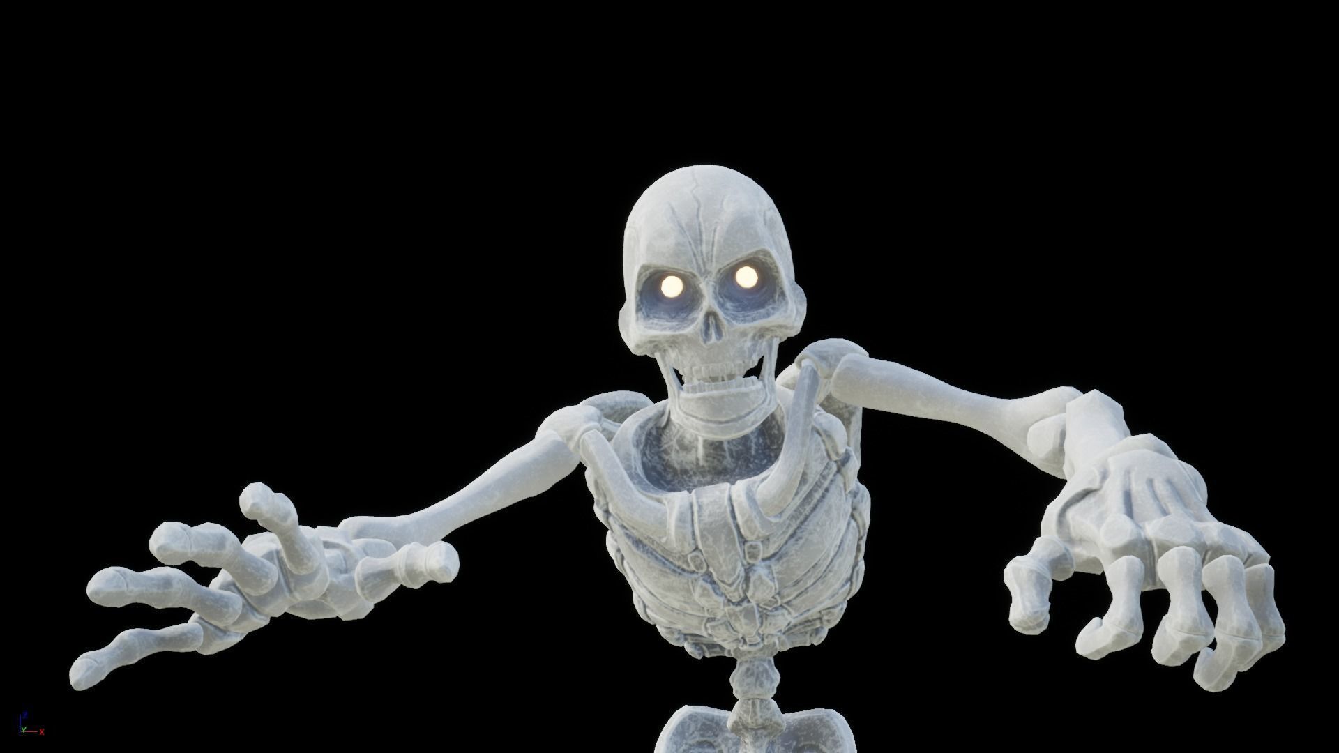 Skeleton Race Low-poly 3D model_8