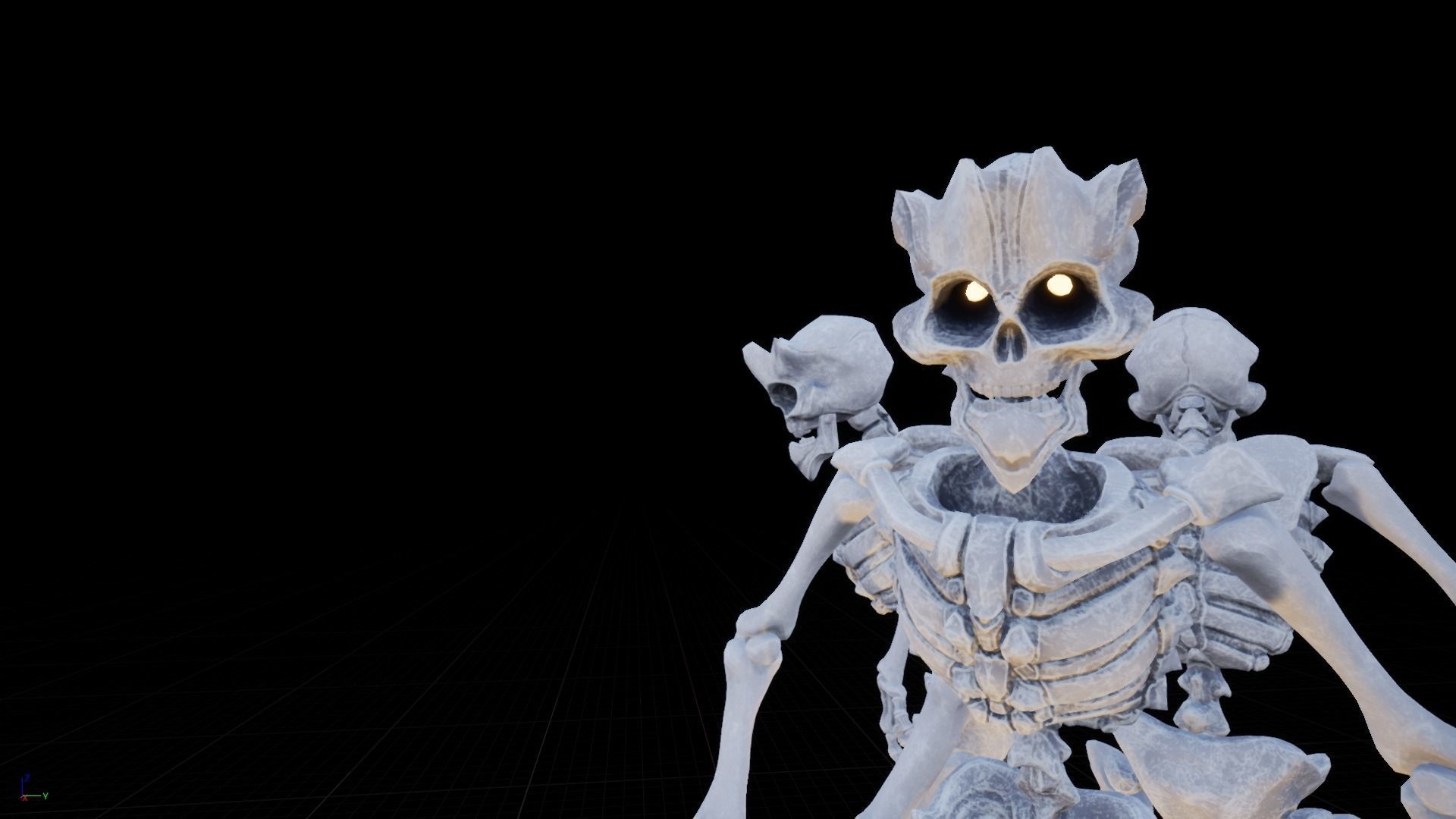 Skeleton Race Low-poly 3D model_13