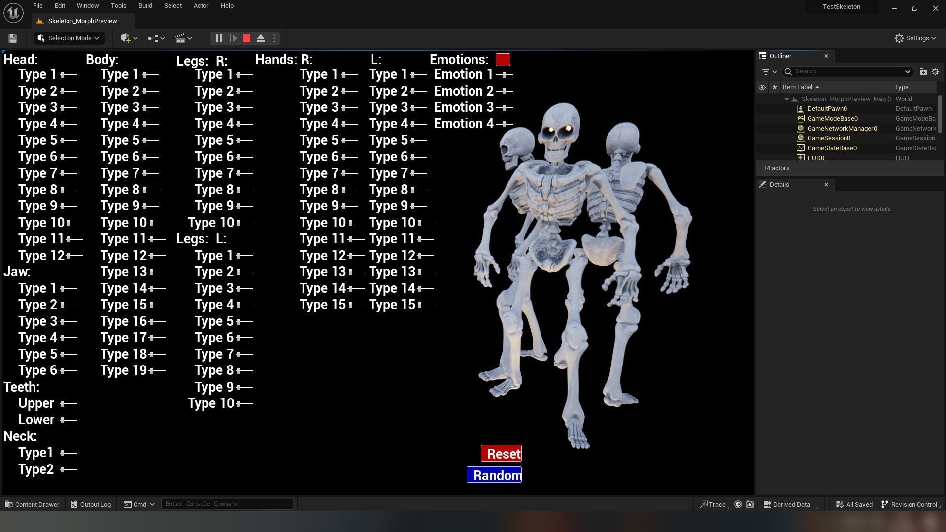 Skeleton Race Low-poly 3D model_11