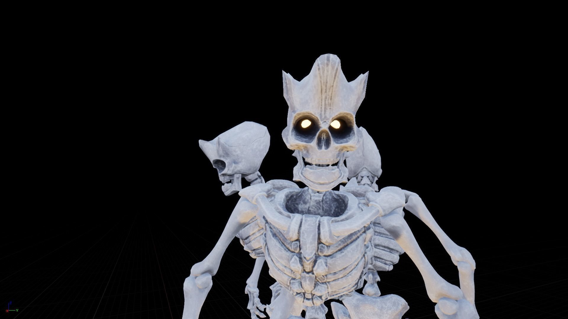 Skeleton Race Low-poly 3D model_18
