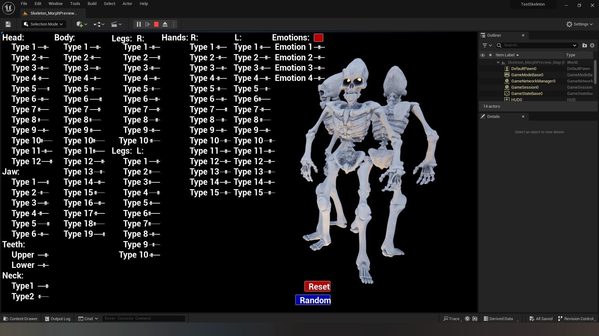 Skeleton Race Low-poly 3D model_10
