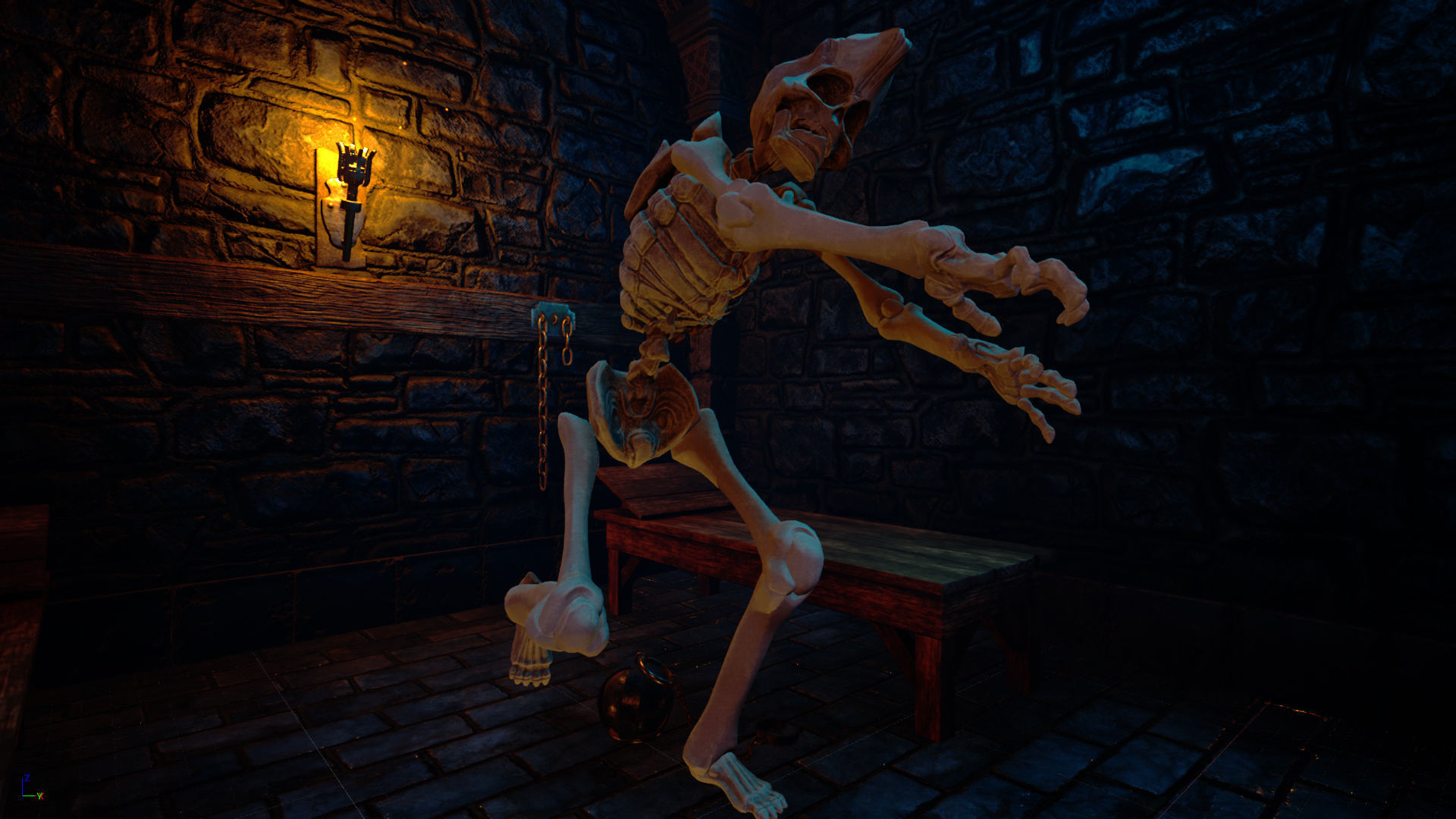 Skeleton Race Low-poly 3D model_7