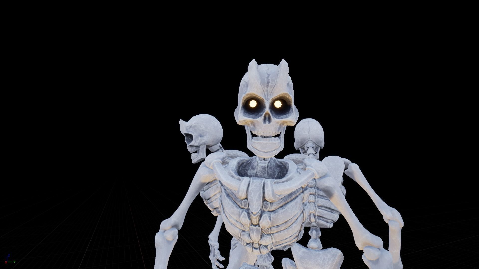 Skeleton Race Low-poly 3D model_16