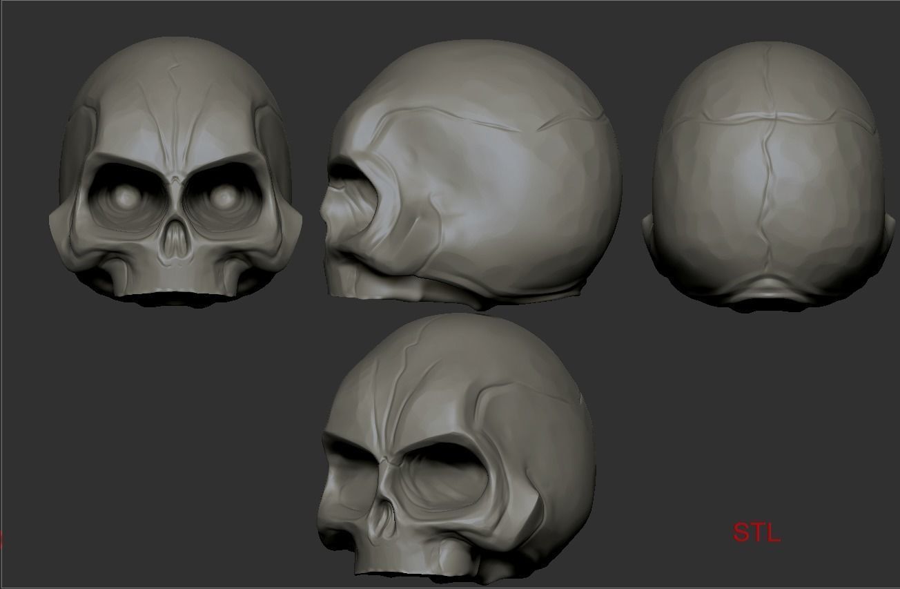 Skeleton Race Low-poly 3D model_22