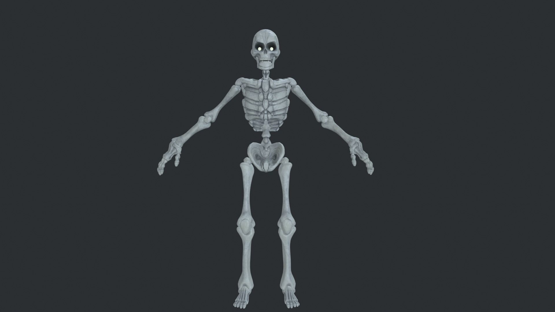 Skeleton Race Low-poly 3D model_33