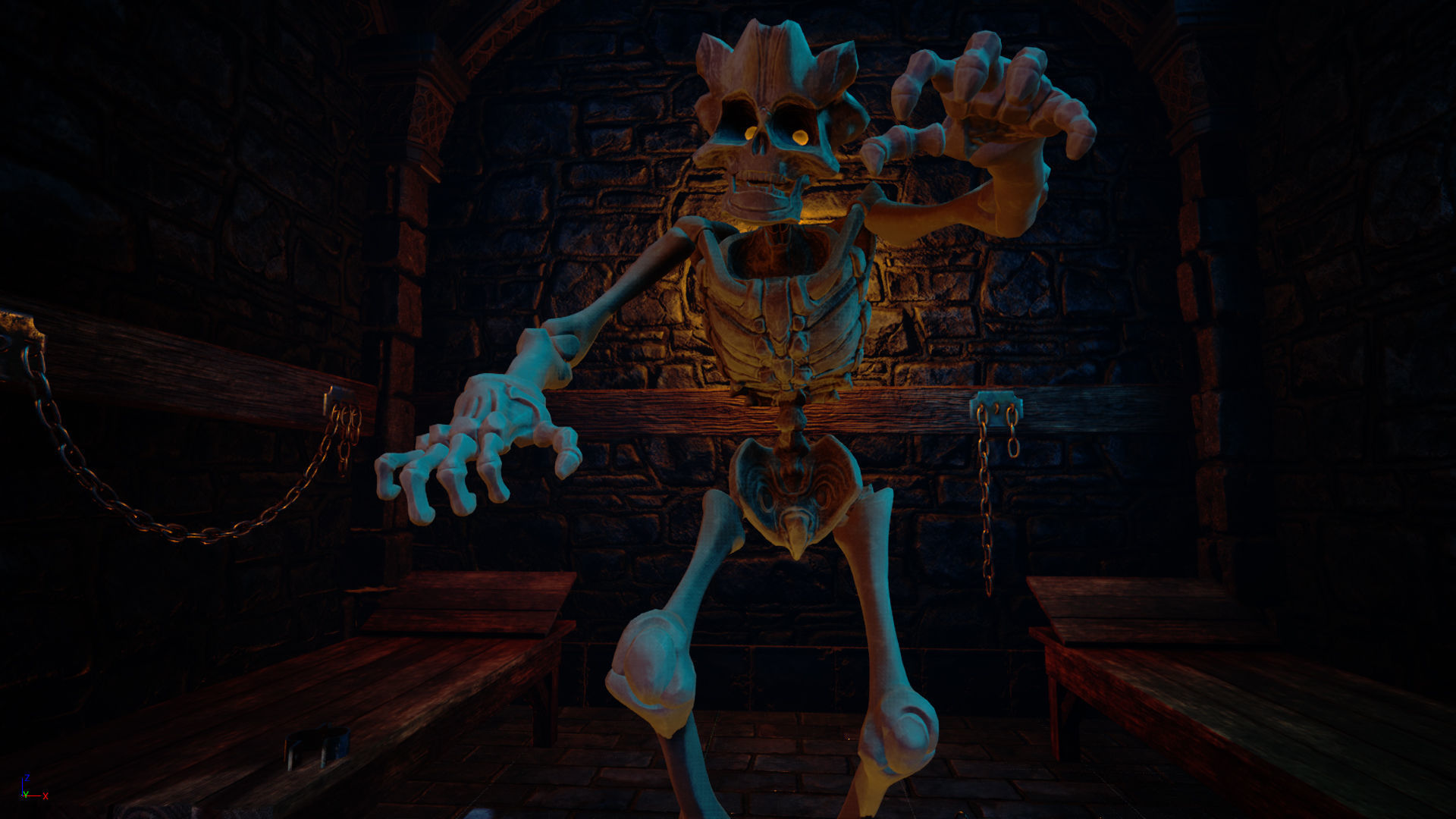 Skeleton Race Low-poly 3D model_5