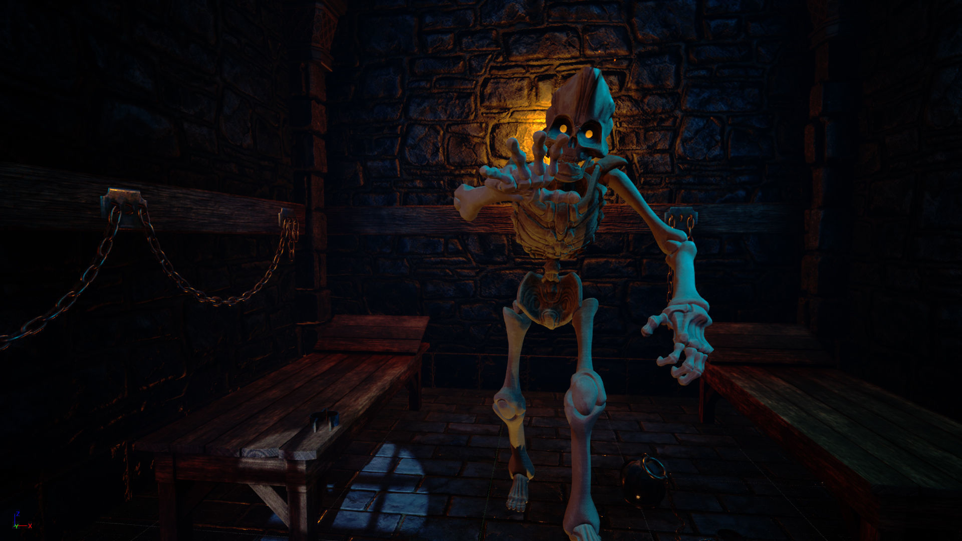 Skeleton Race Low-poly 3D model_3