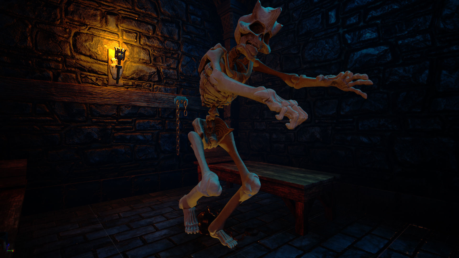 Skeleton Race Low-poly 3D model_6