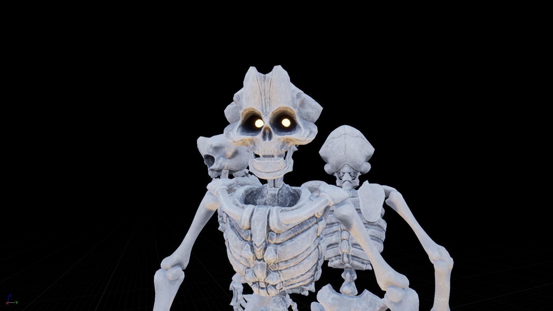 Skeleton Race Low-poly 3D model_20