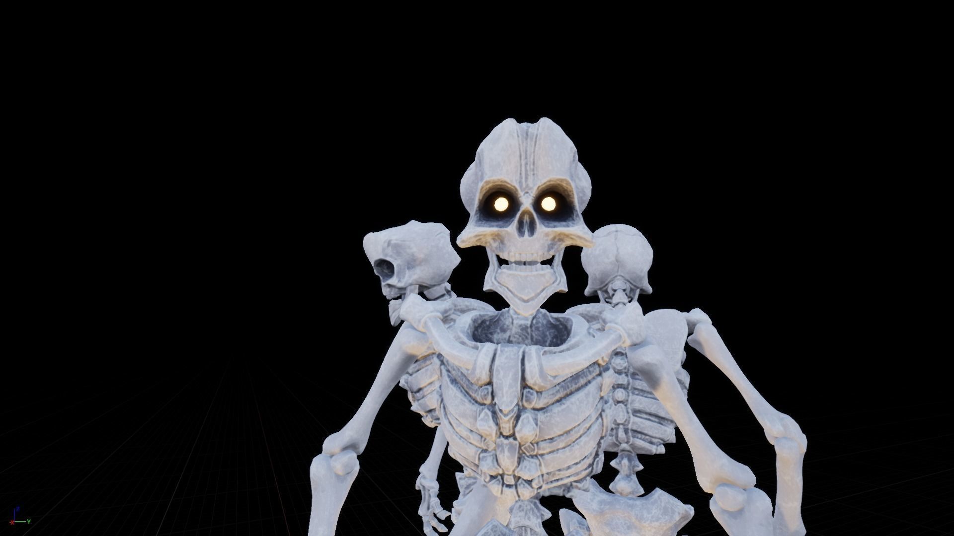 Skeleton Race Low-poly 3D model_19