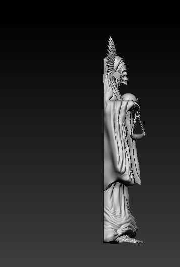 Santa Muerte model 3D print model_4