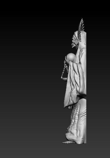 Santa Muerte model 3D print model_1