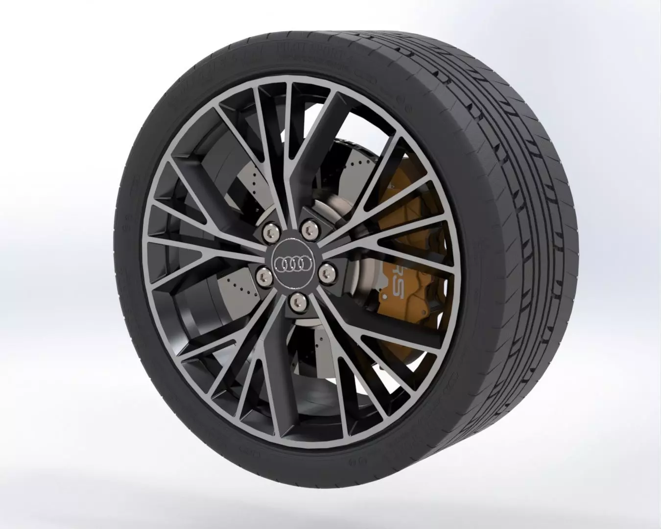 Audi Wheel Rim 3D model_0