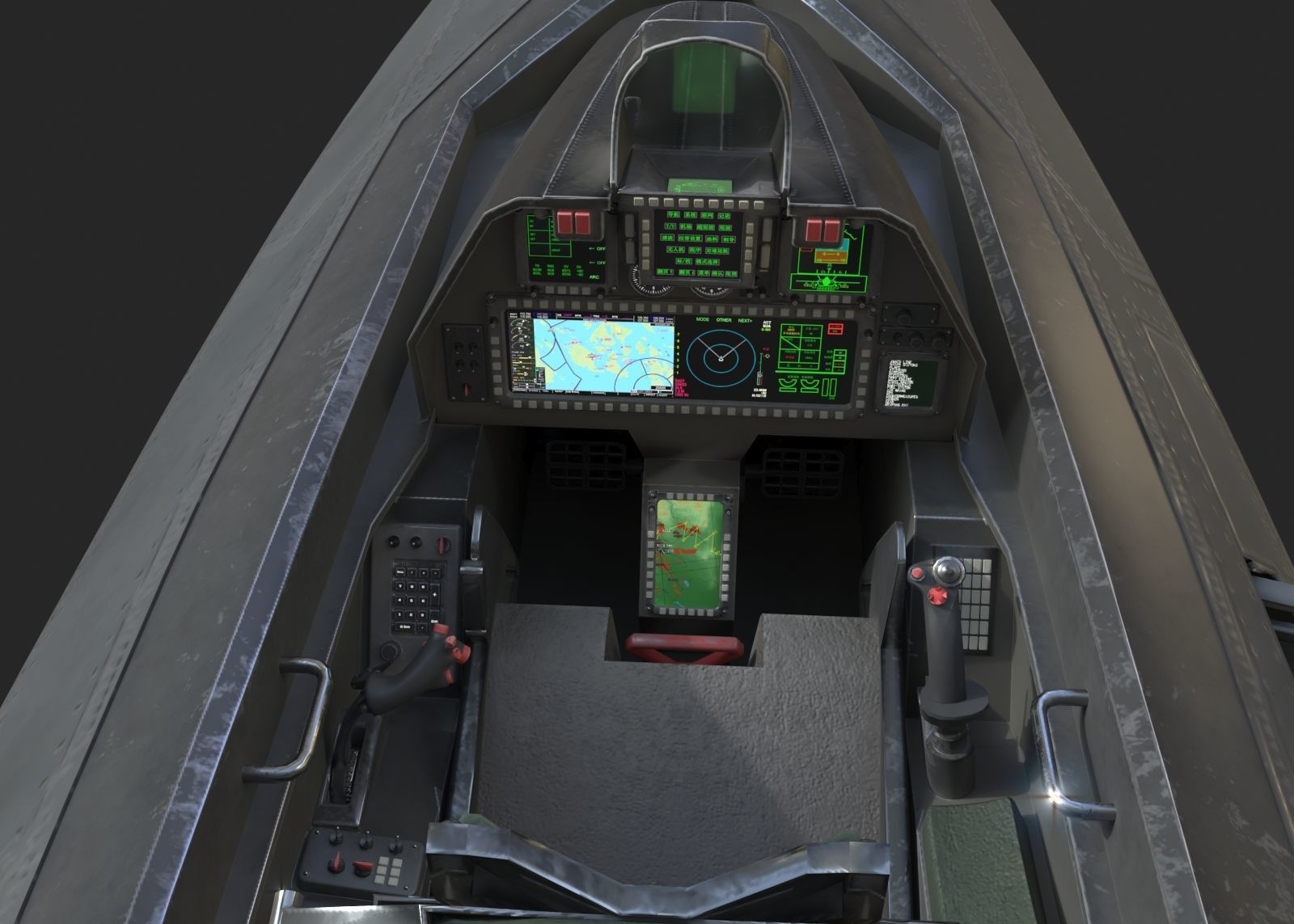 J20 stealth fighter j20 J20 J-20 Jian20 Chengdu Low-poly 3D model_25