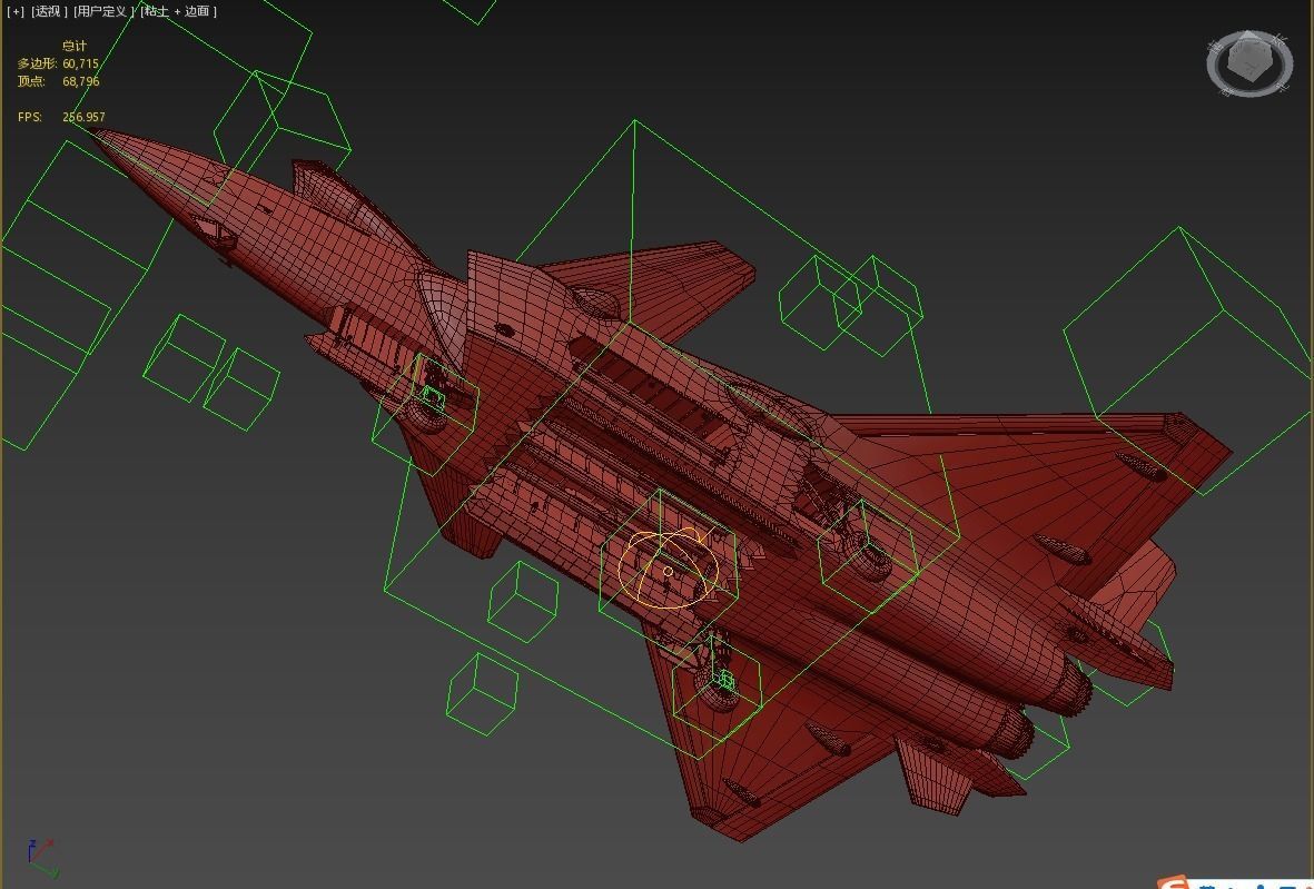 J20 stealth fighter j20 J20 J-20 Jian20 Chengdu Low-poly 3D model_33