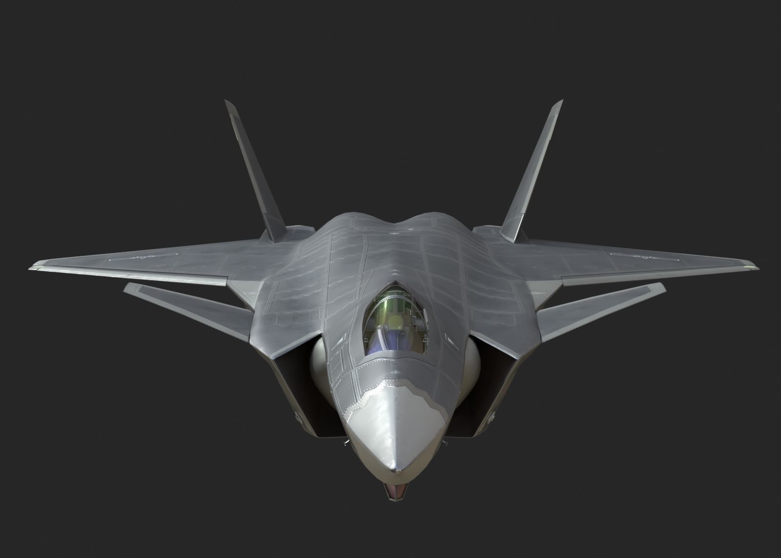 J20 stealth fighter j20 J20 J-20 Jian20 Chengdu Low-poly 3D model_22