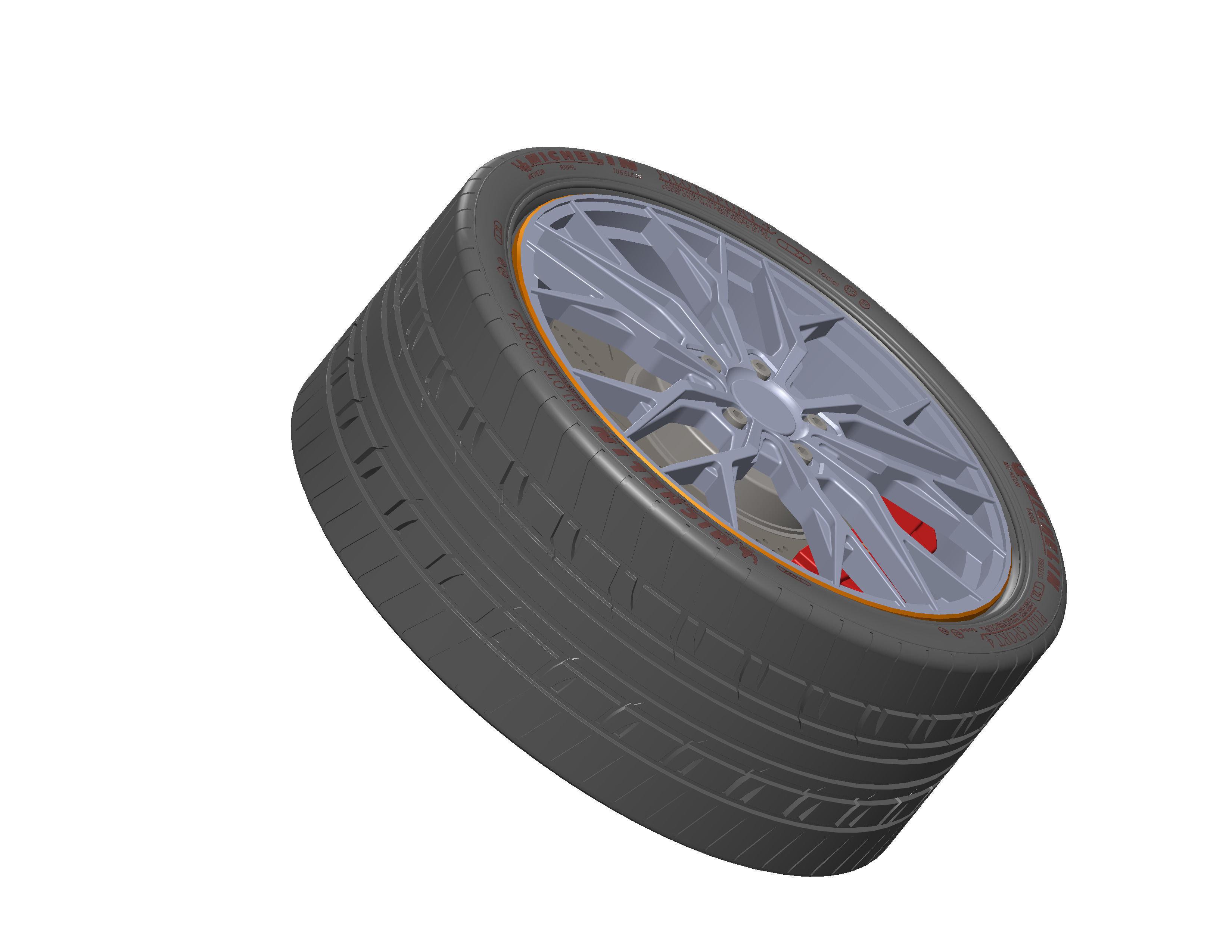 Nissan Wheel Rim 3D model_6